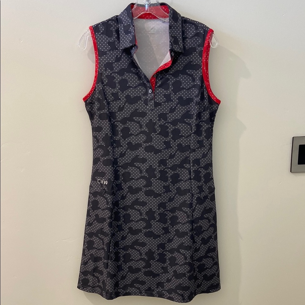 Stylish Black and Red Sleeveless Dress